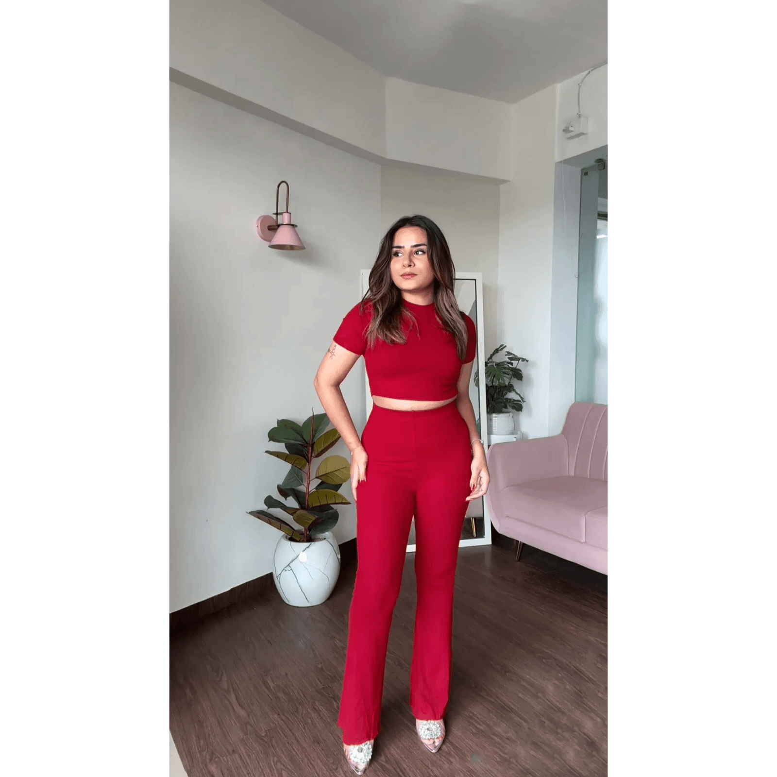 Buy BodyCon Flared Co-ord Set Online at Best Price in India - Muse ...